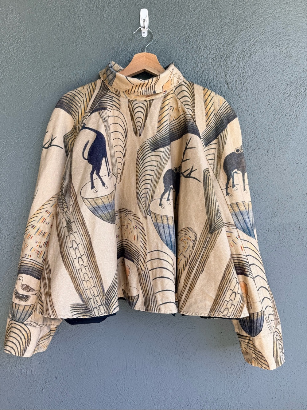 CELH button-up shirt with animal print